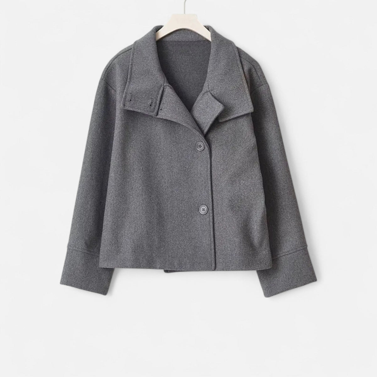 Cappotto corto da donna con collo alto