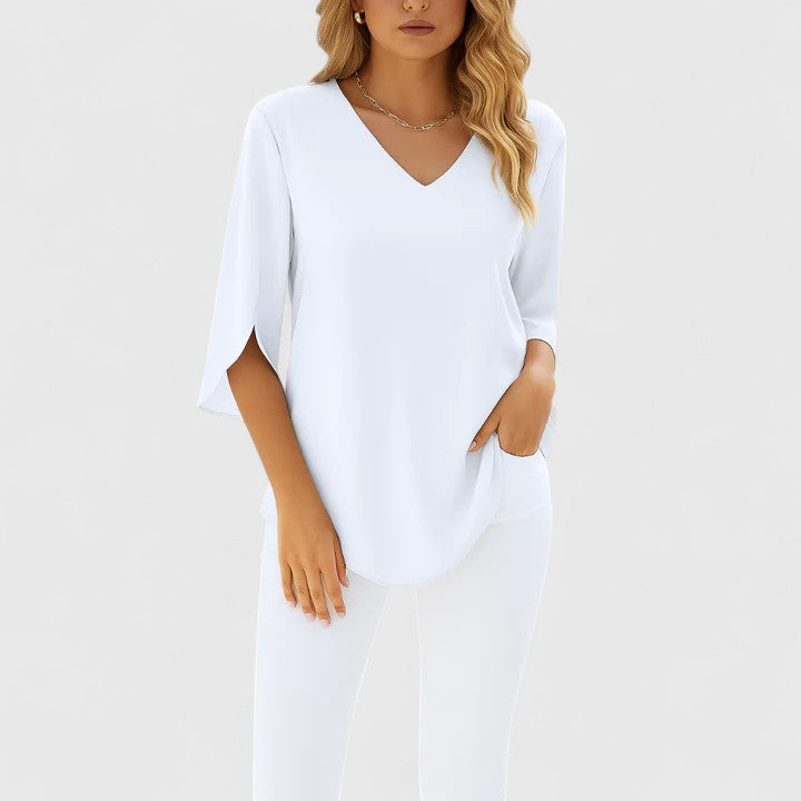 Annie | Blusa refinada con escote en V