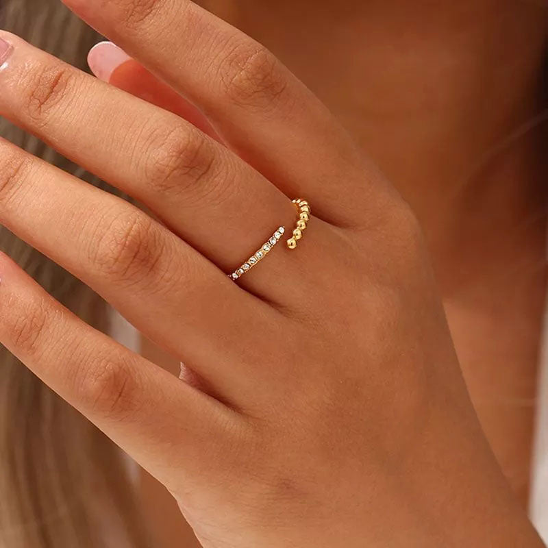 Clara | Glanzring 18K Gold