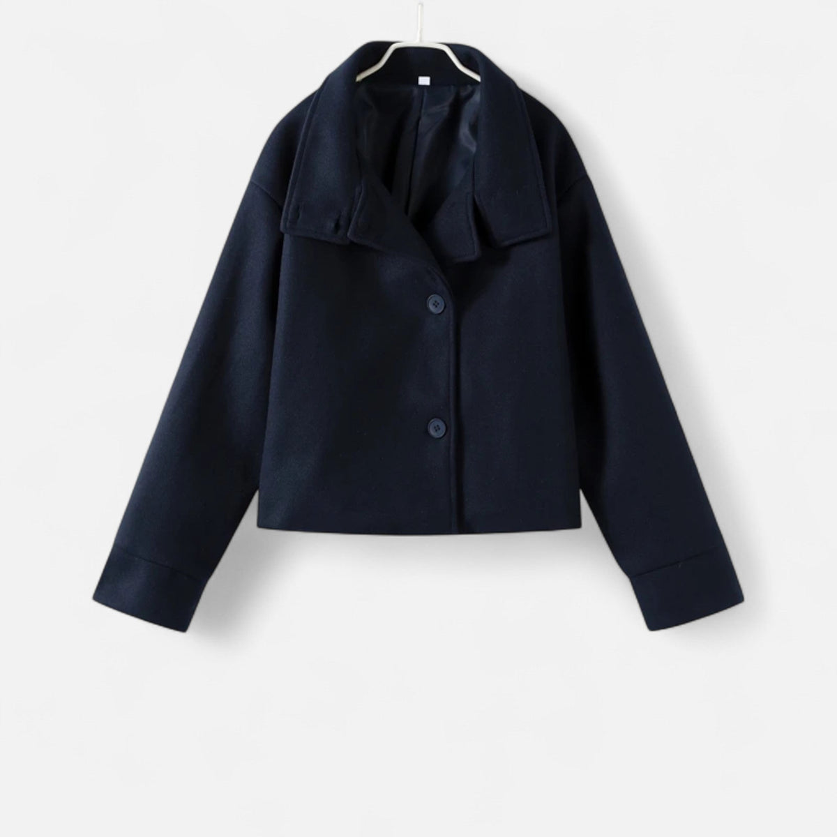 Cappotto corto da donna con collo alto