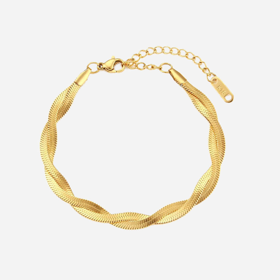Clara | Gedrehtes Armband 18K Gold