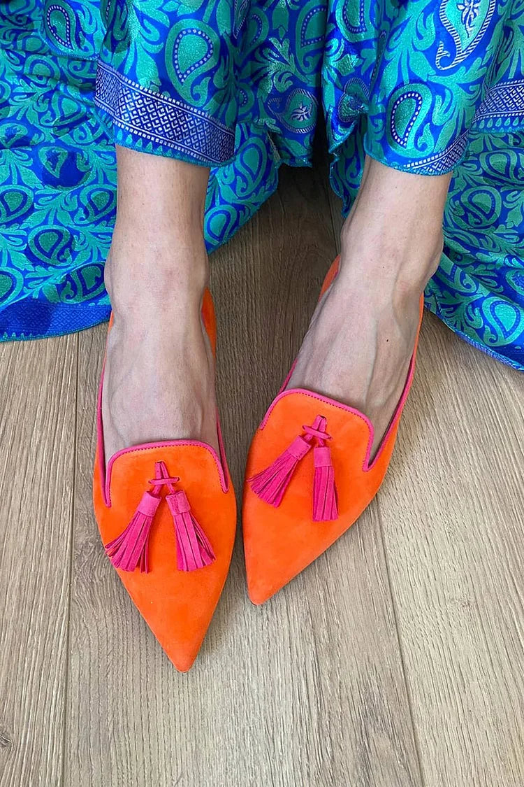 Slipper mit eleganten Quasten