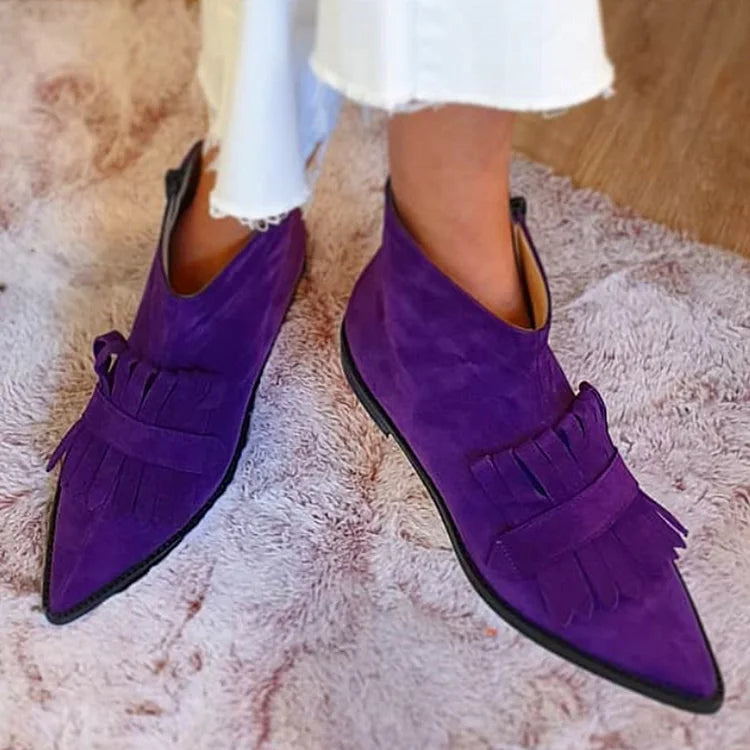 Antonia | Stivaletti alla caviglia con frange