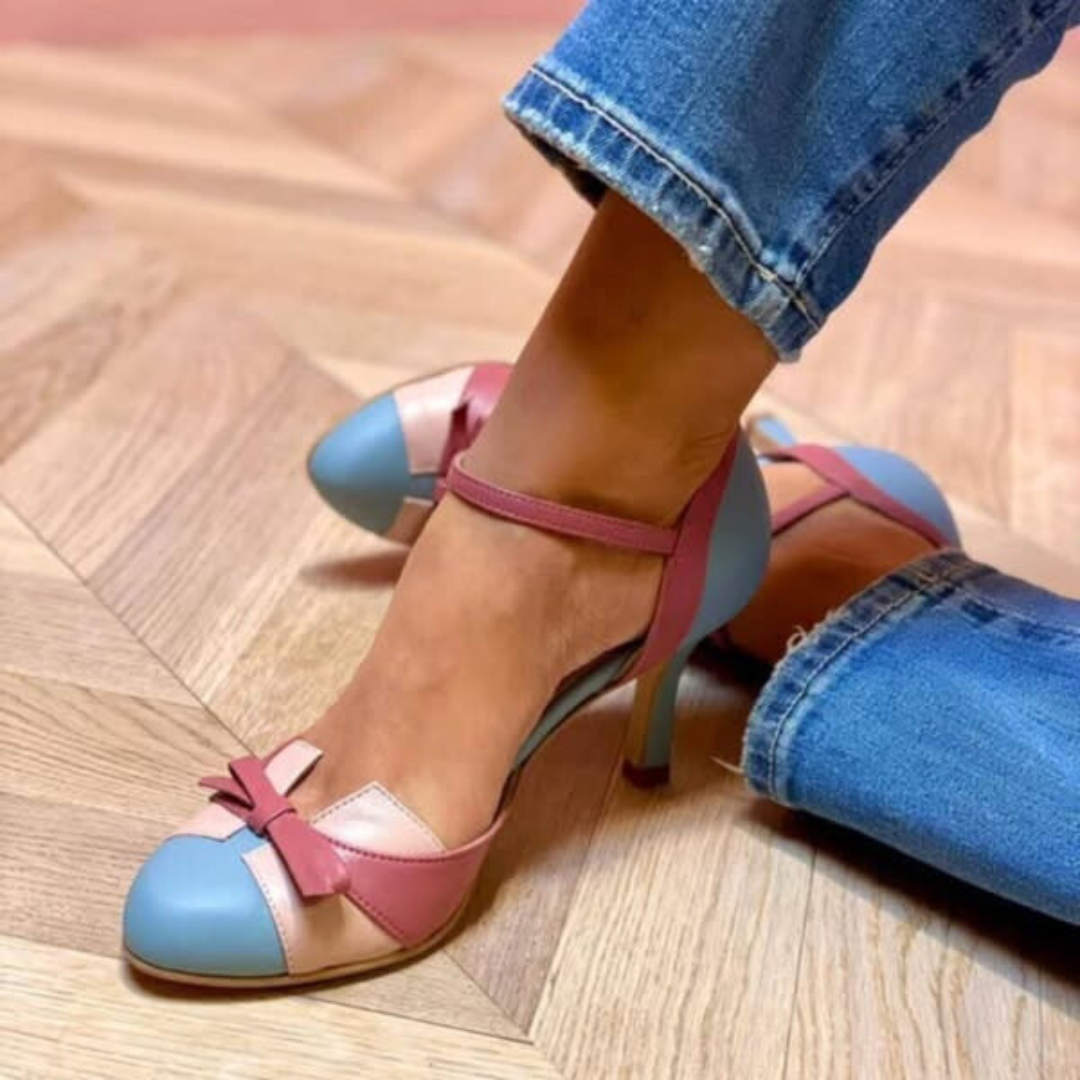 Chloe | Décolleté con tacco color block