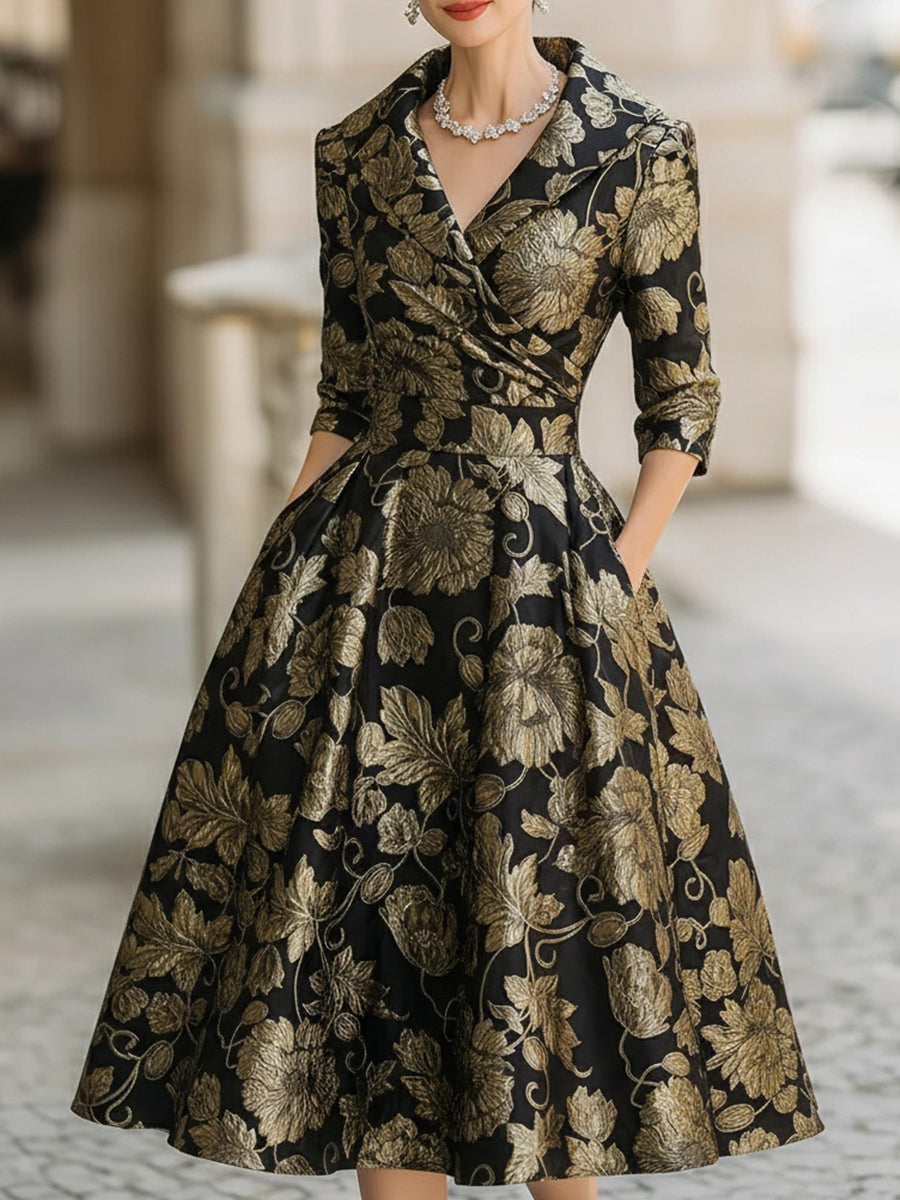 Meghan | Vestido midi con flores