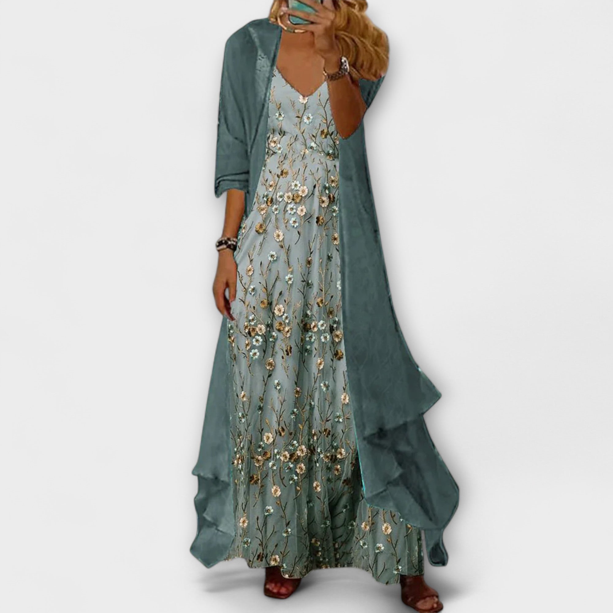 Lily | Elegantes Maxikleid Zweiteiliges Set
