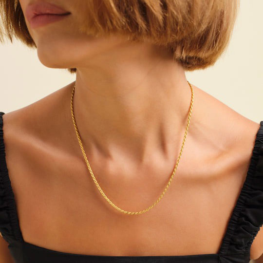 Clara | Chaîne en corde en or 18 carats