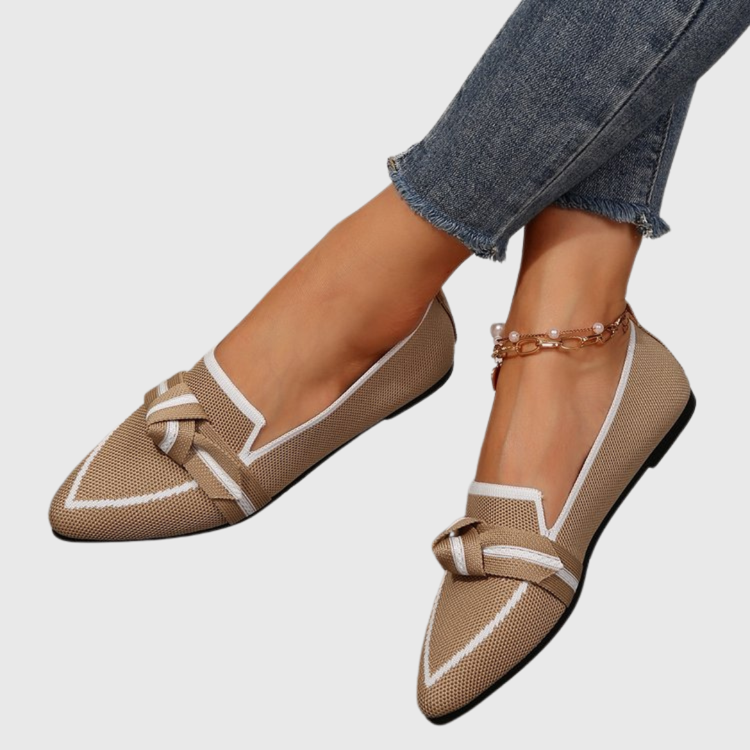 Mirella | Verknotete Bequeme Halbschuhe