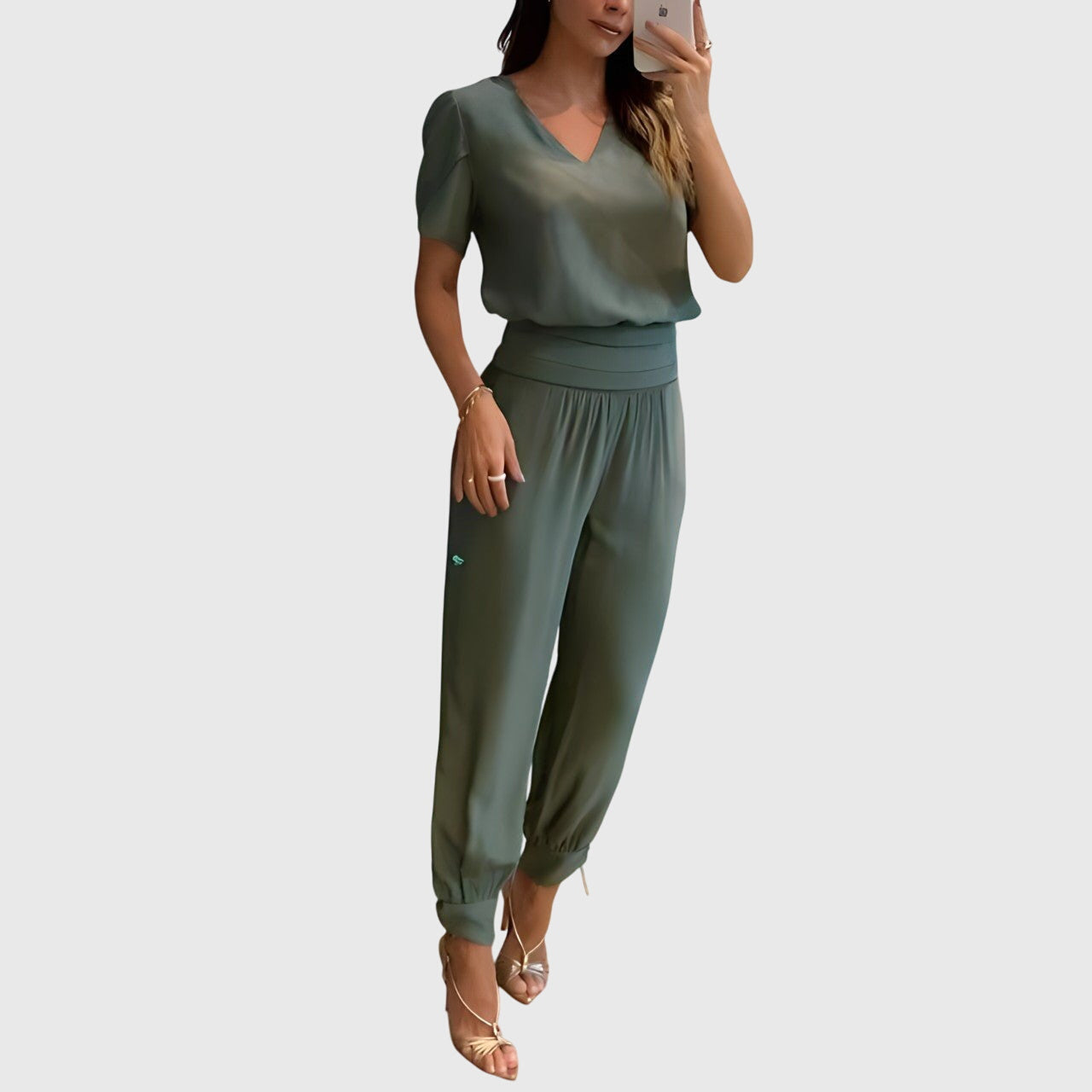 Annie | Conjunto elegante de blusa y pantalones