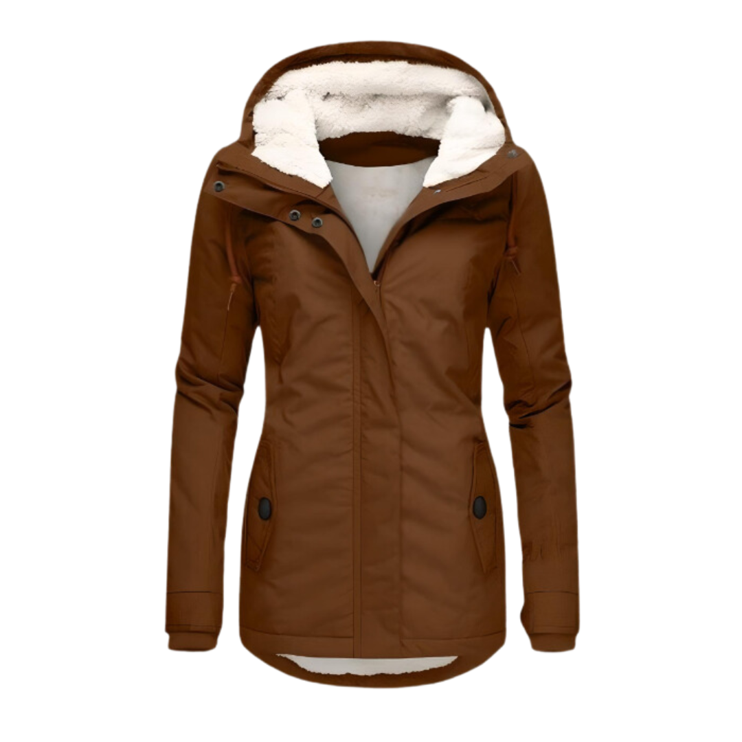 Parka para mujer para todo tipo de clima con capucha