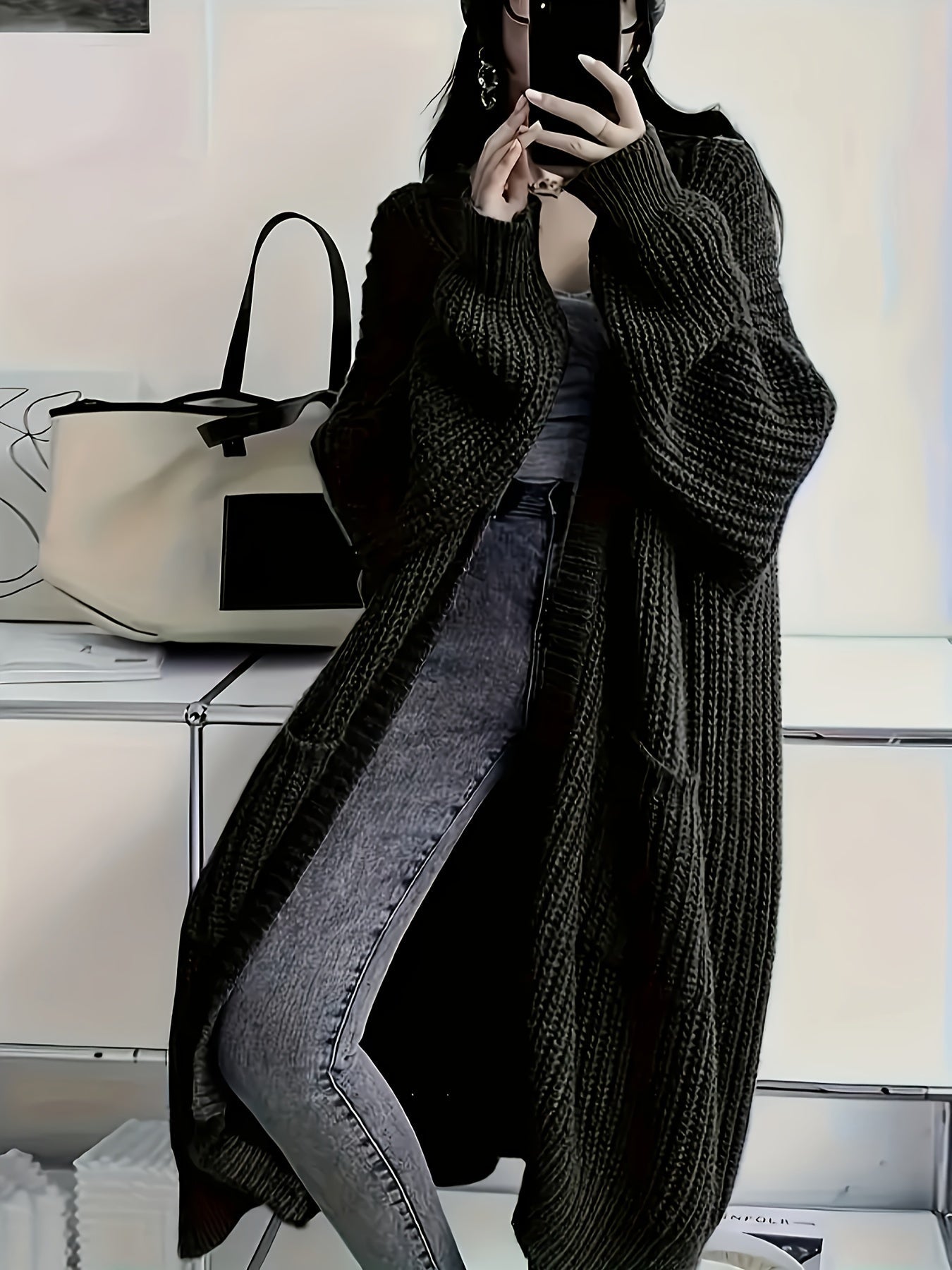 Alice | Cardigan lungo confortevole e sicuro di sé