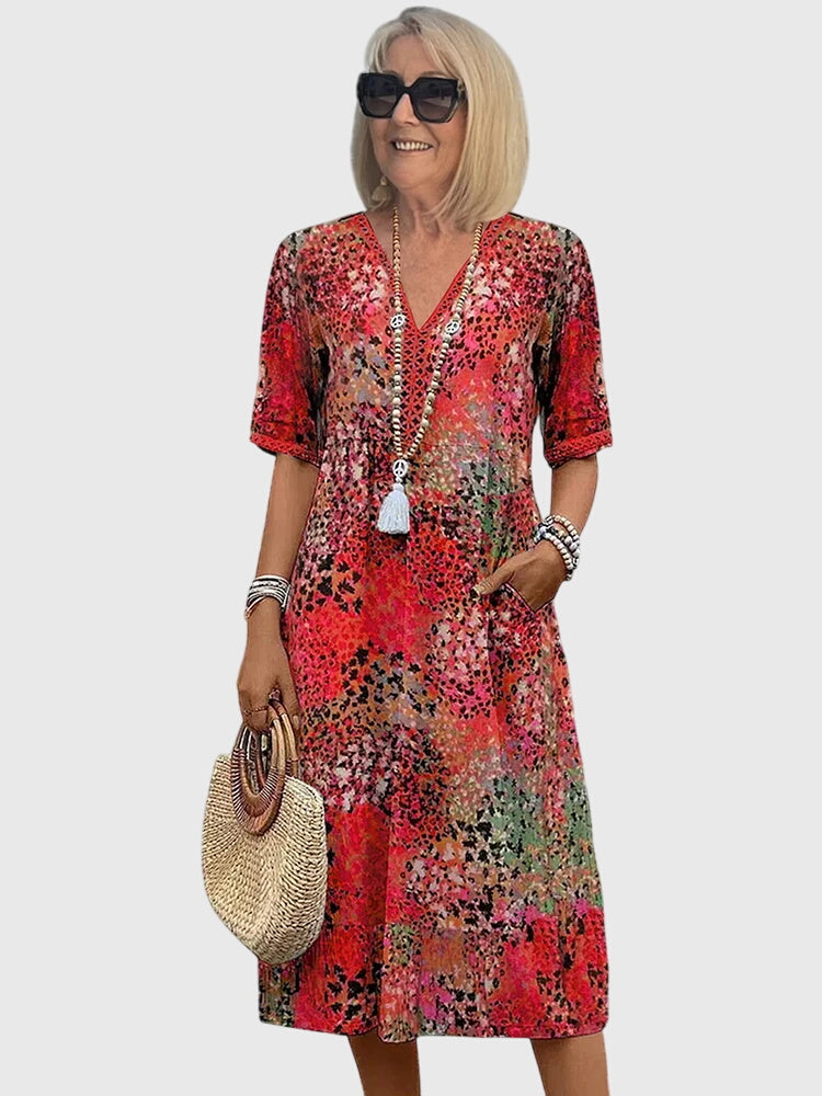 Lirio | Vestido Midi Floral Elegante