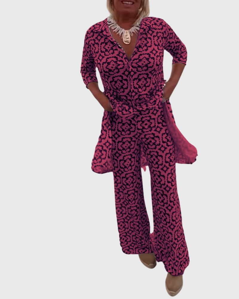 Lily | Conjunto Vintage Elegante de Dos Piezas