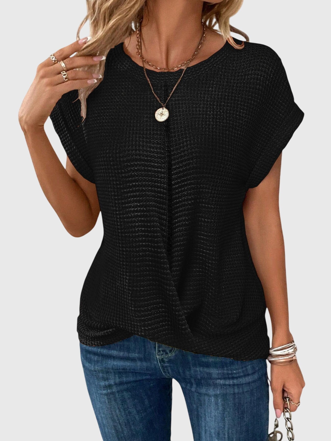 Lily | Camicetta elegante con scollo rotondo