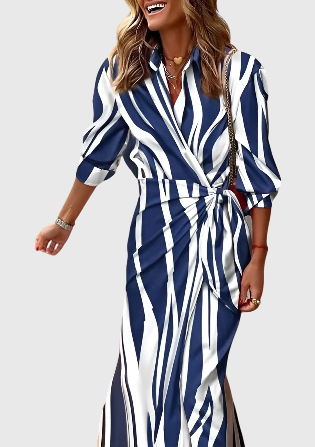 Lily | Elegant Wrap Dress with Print