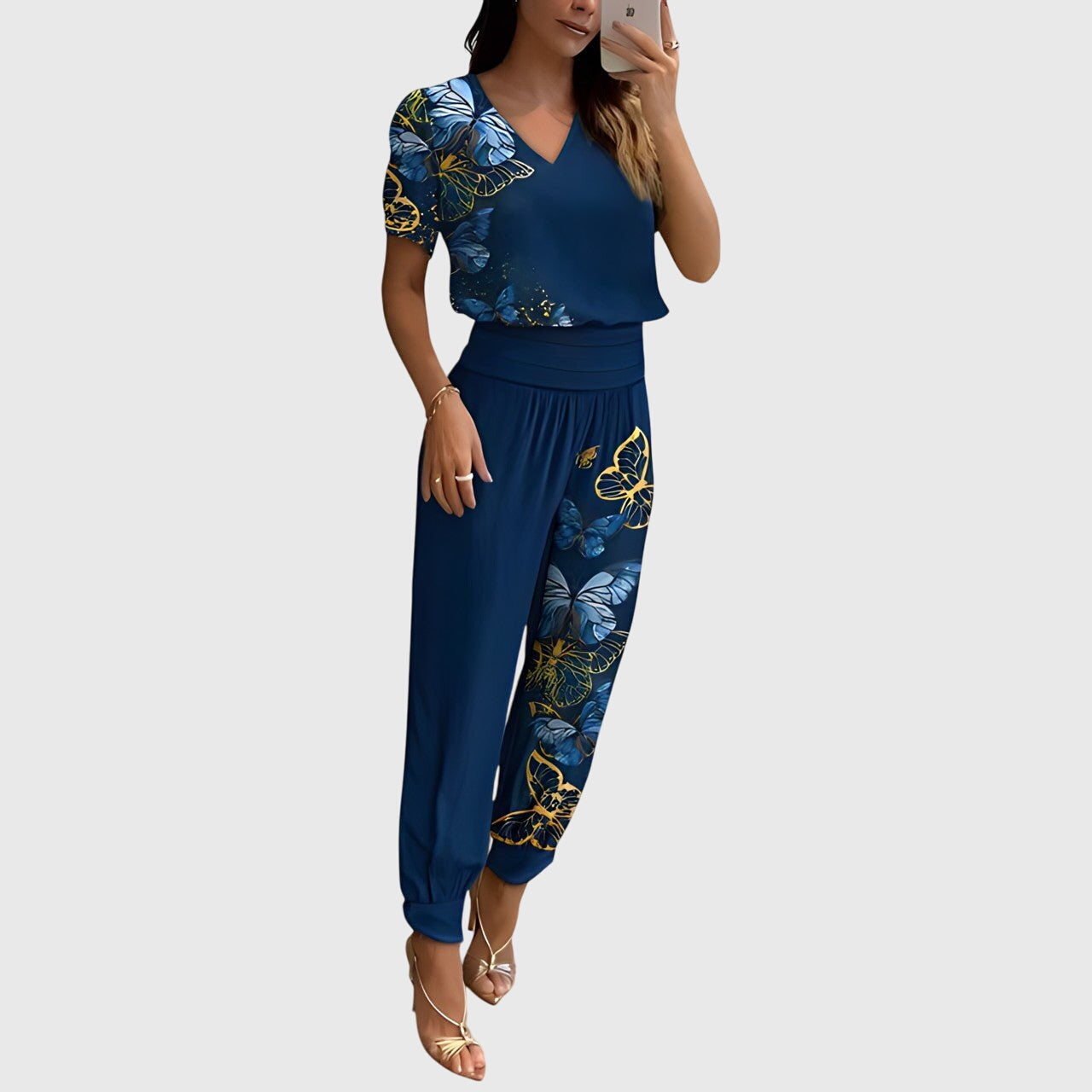 Lily | Conjunto elegante de blusa y pantalones