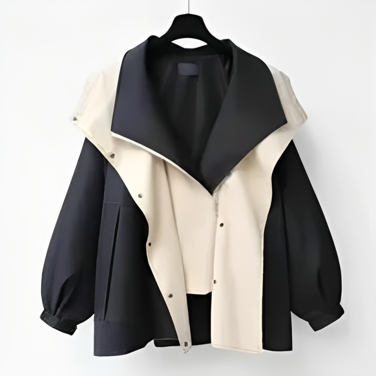 Chaqueta ligera de lluvia para mujer, impermeable, corte favorecedor