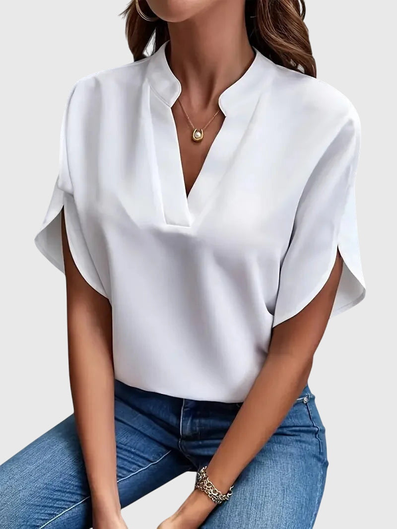 Lily | Měkká a elegantní košile s výstřihem do V
