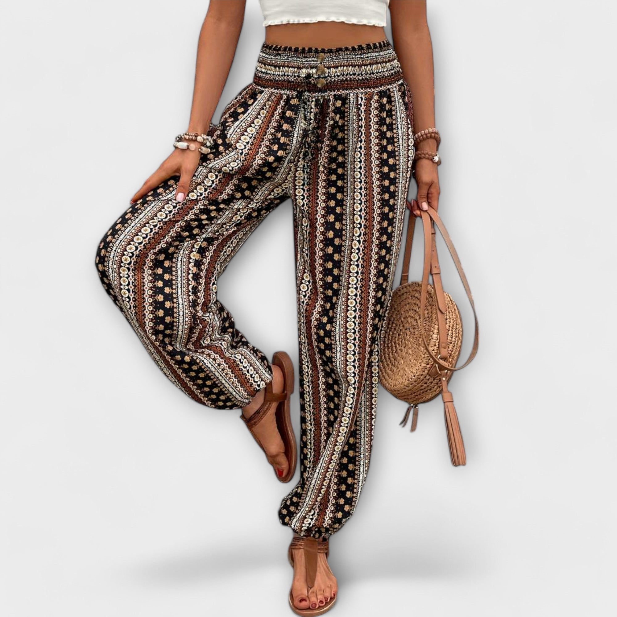 Pantalones de pierna ancha para mujer