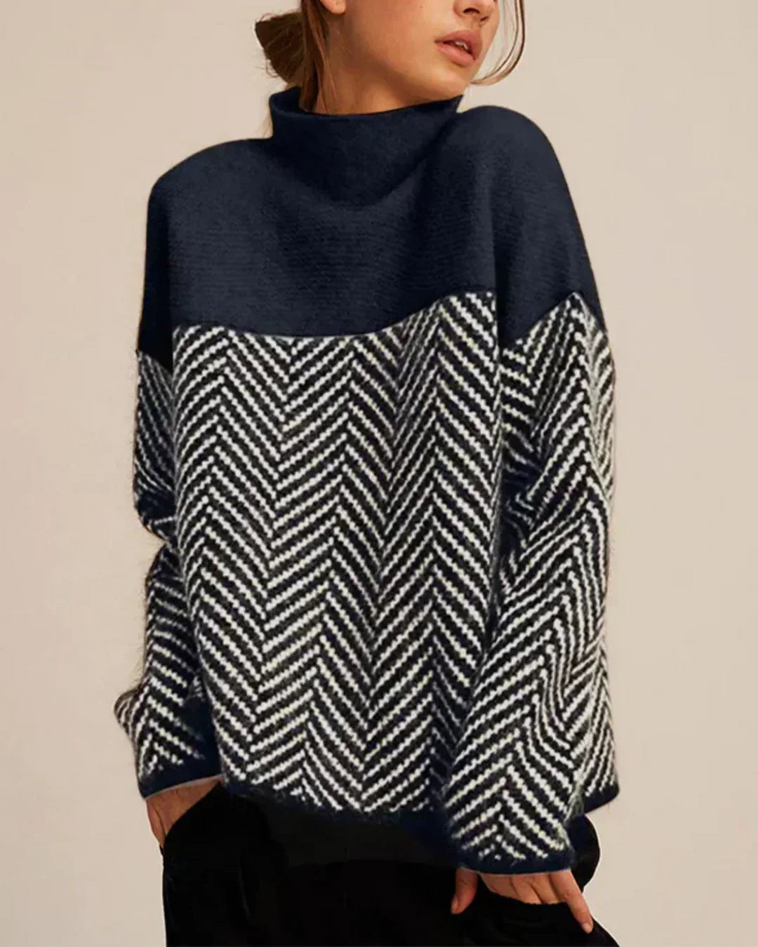 Norah | Pull à col roulé en coton