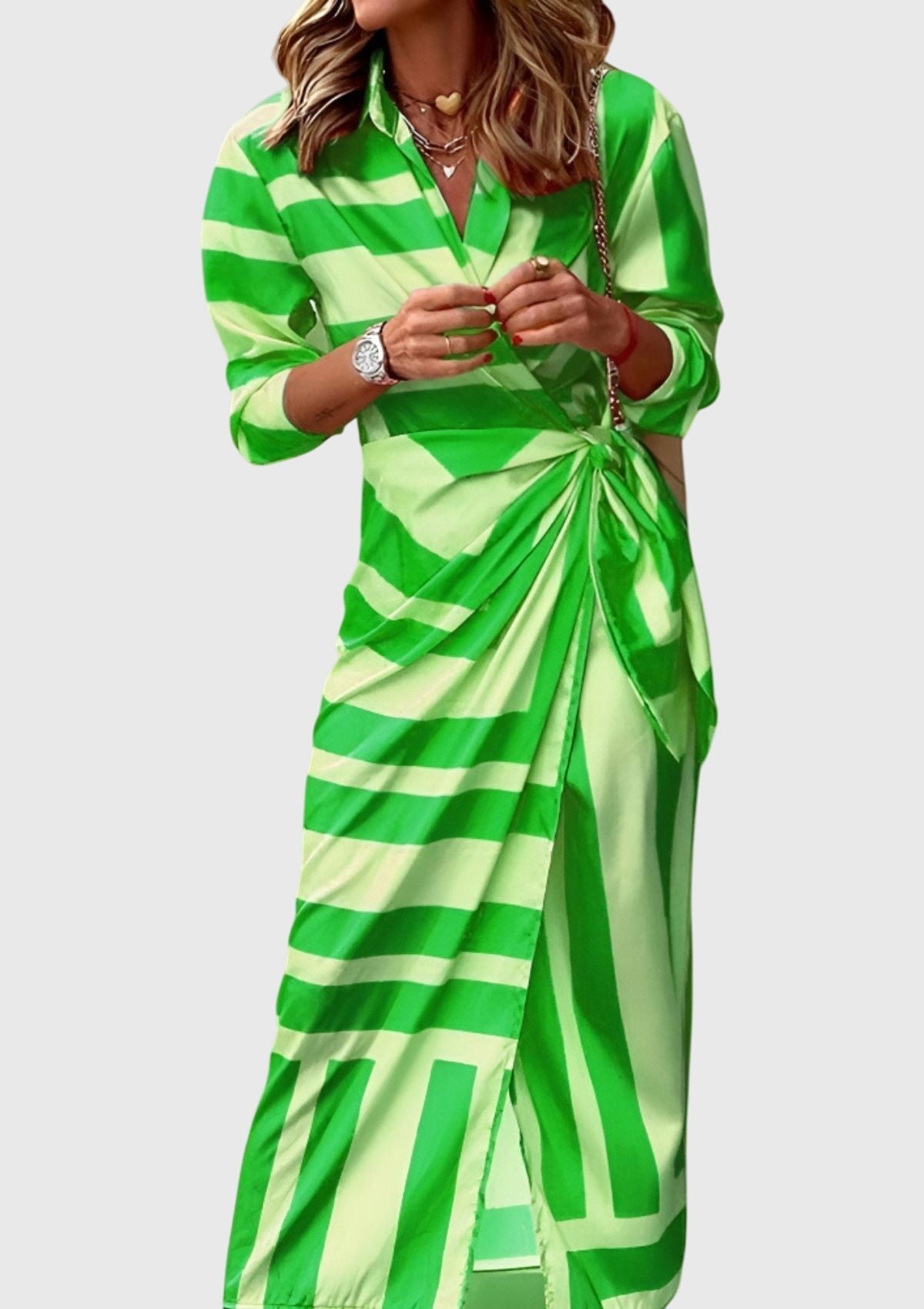 Lily | Elegant Wrap Dress with Print