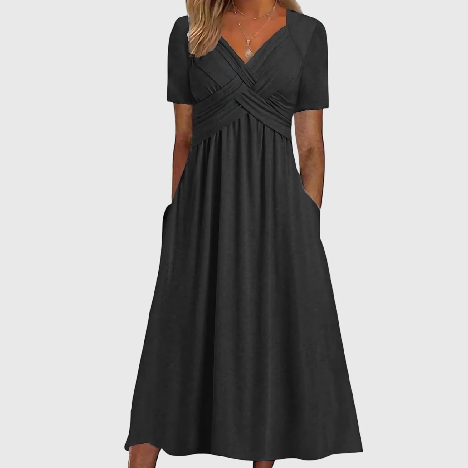 Lily | Midi Dress with Tummy Control.
