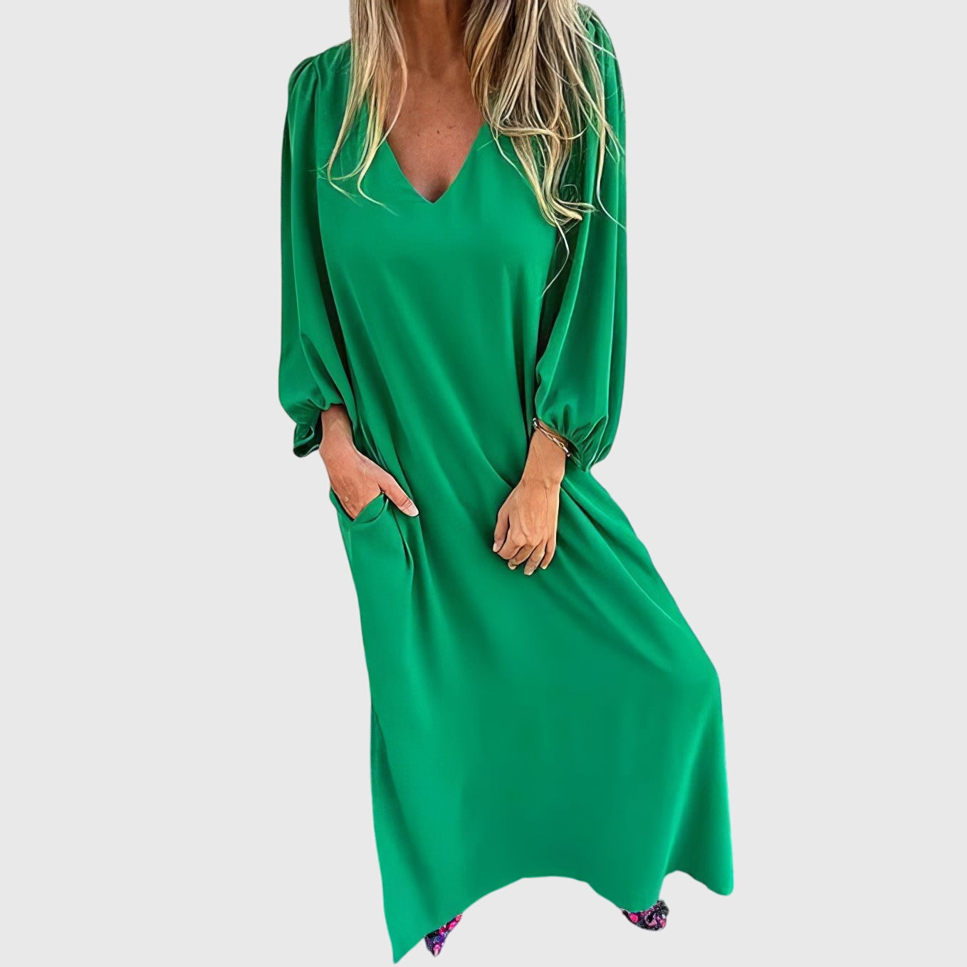 Lily | Long Boho Dress with Pockets
