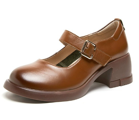 Lily | Agnes Leather Mary Janes