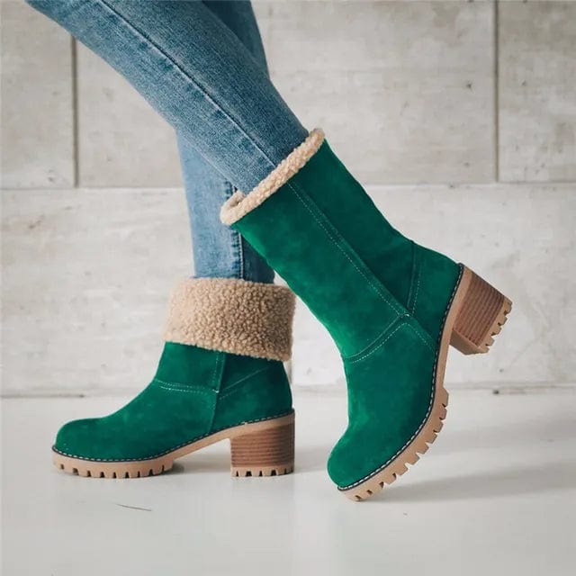 Ella | Botas de lana hasta media pantorrilla