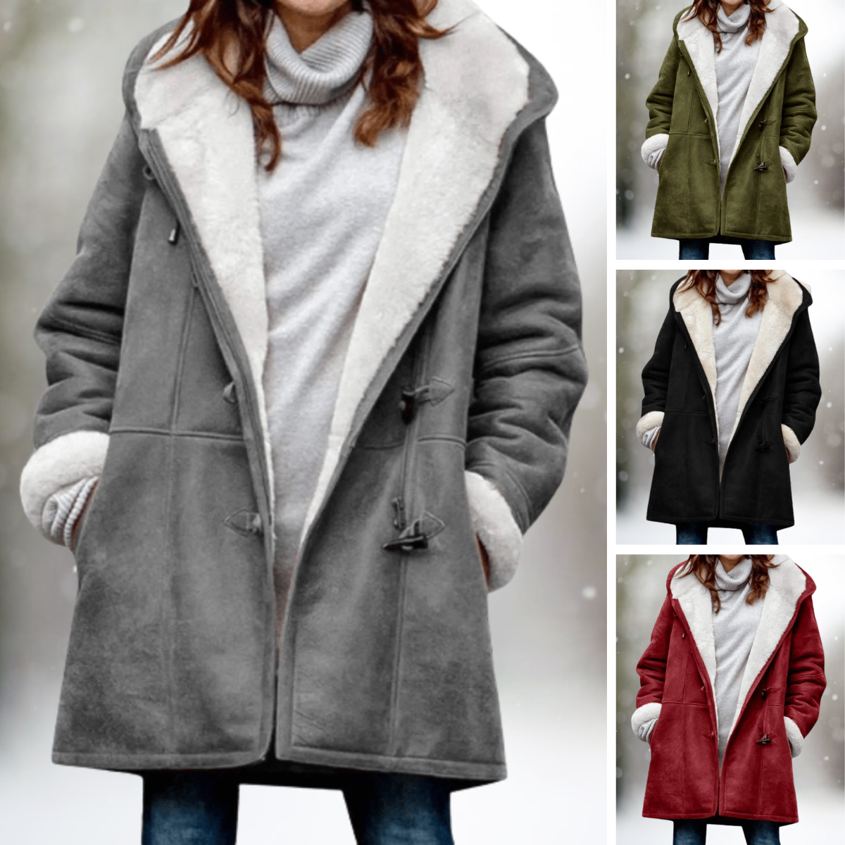 Jae | Chaqueta otoñal cálida de forro polar de ante