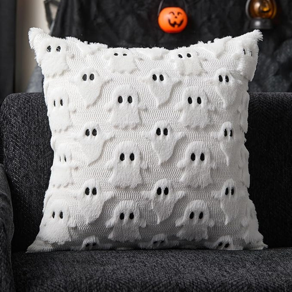 Plush Pumpkin Cushion Cover Halloween Home Decor