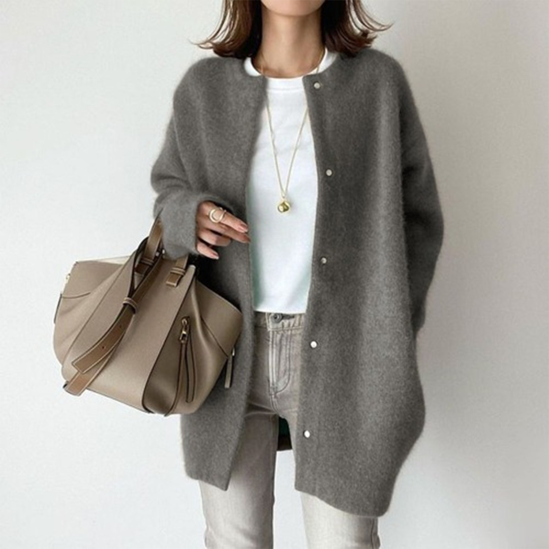 Cardigan tricoté long pour femme