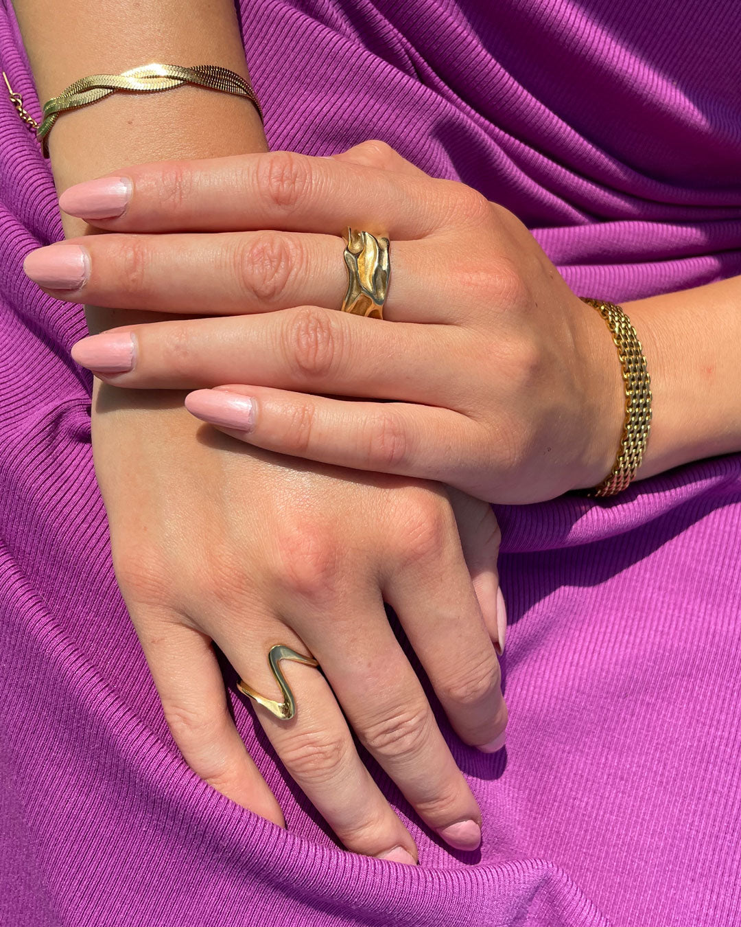 Clara | Großer Ring 18 Karat Gold