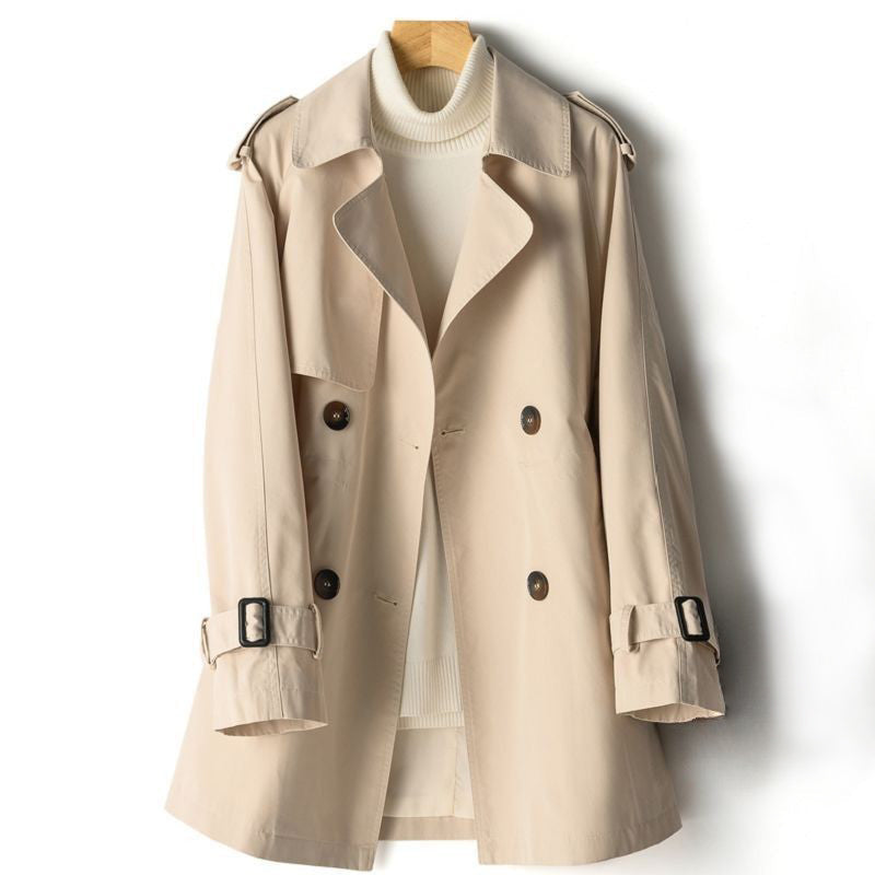 Women's Lightweight Trench Coat Classic Structured Silhouette