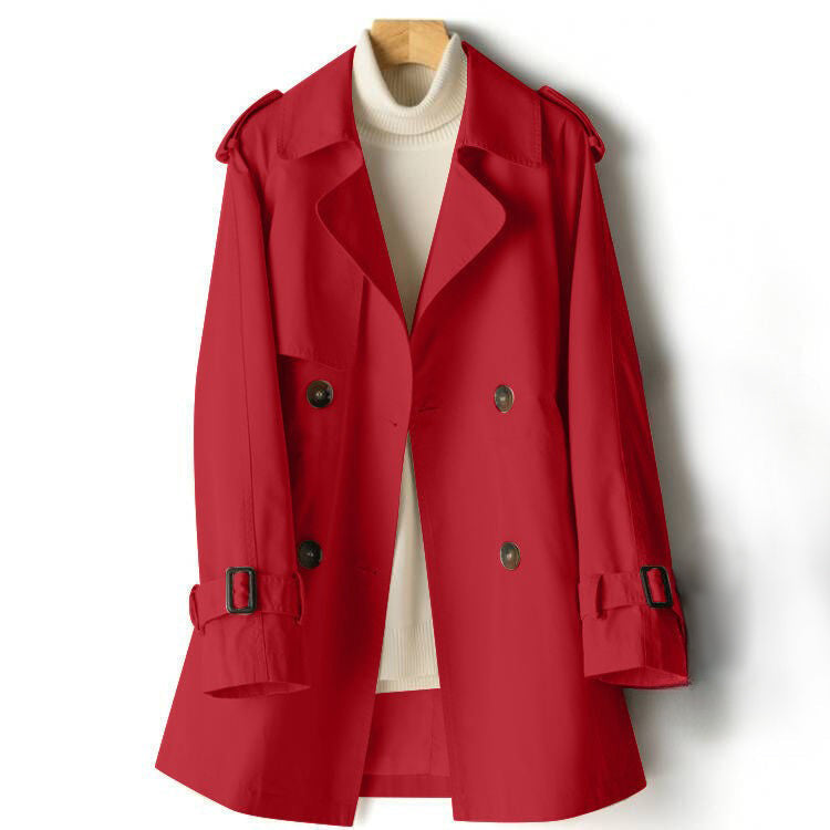 Women's Lightweight Trench Coat Classic Structured Silhouette