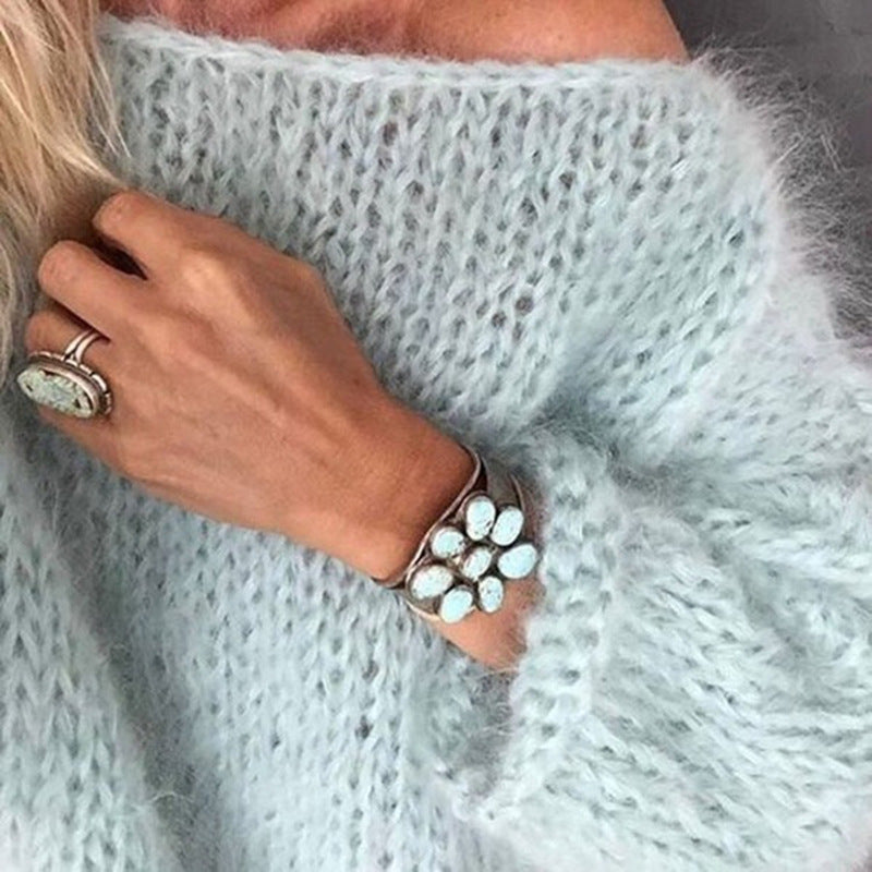 Women's Knitted Sweater Boho Style Warm Comfortable