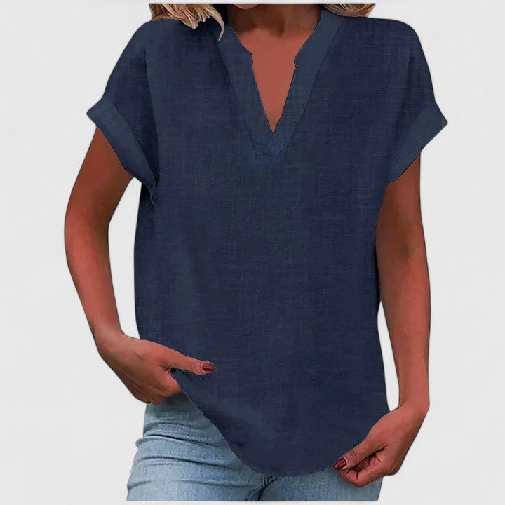 Lily | Bequeme Bluse mit V-Ausschnitt