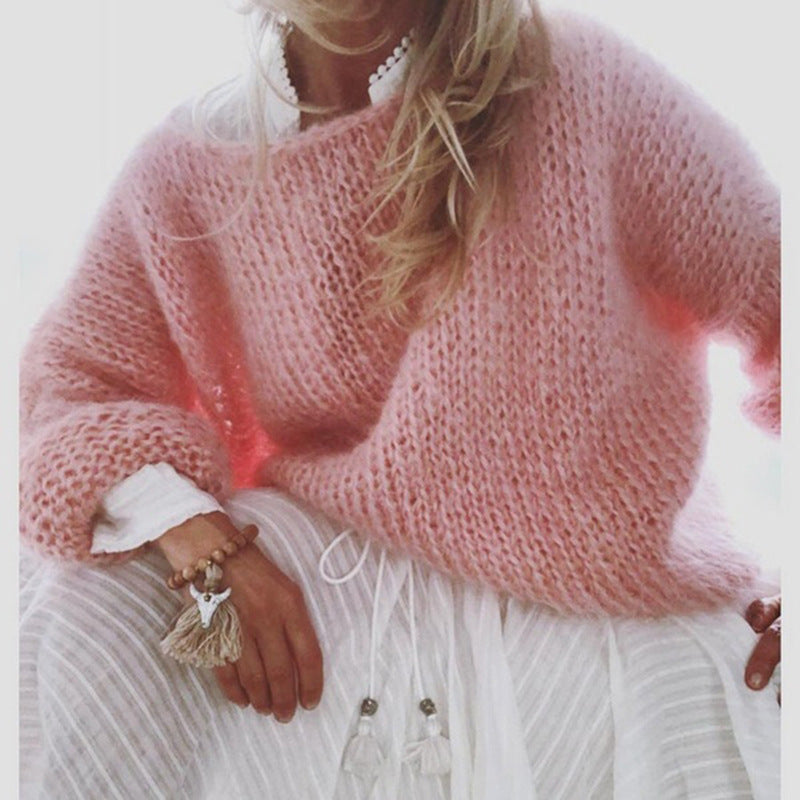 Women's Knitted Sweater Boho Style Warm Comfortable