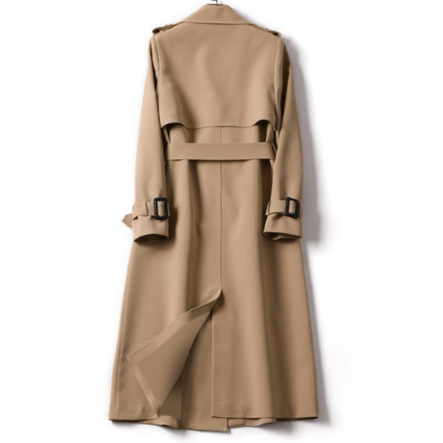Women's Trench Coat Vintage-Inspired Statement Details