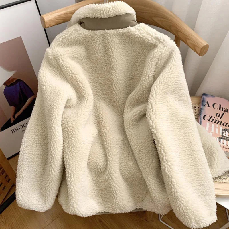 Chaqueta de invierno suave para mujer, ligera, cálida y lujosa