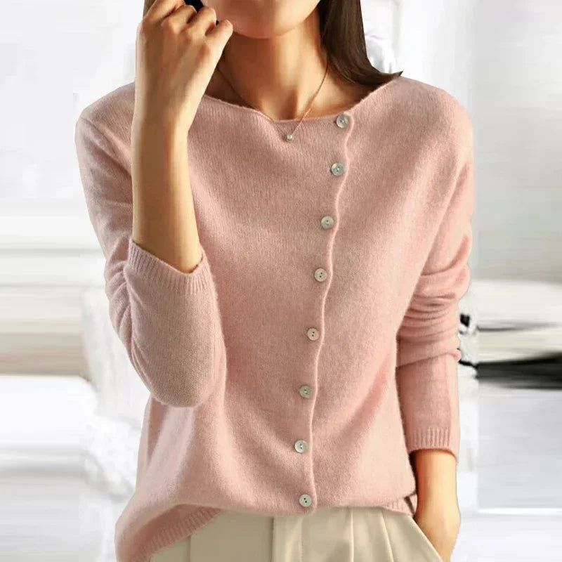 Women's Cashmere Knit Sweater Elegant Warm Everyday Wear