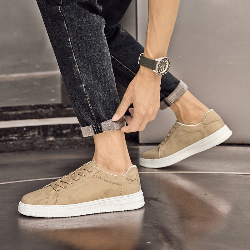 Leather Sneakers Premium Genuine Leather Versatile Daily