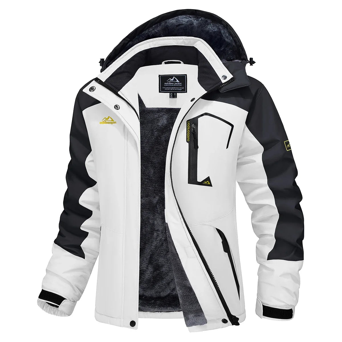 Women's Waterproof Fleece-Lined Parka with Integrated Hood