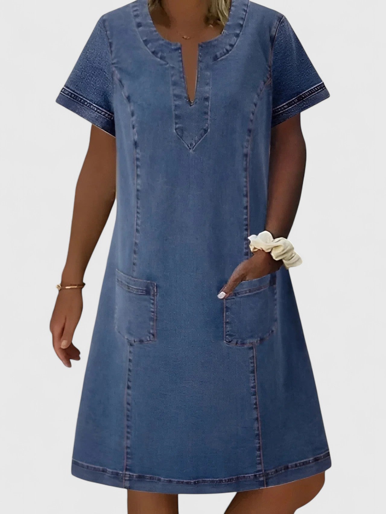 Annie | Elegantes Jeanskleid