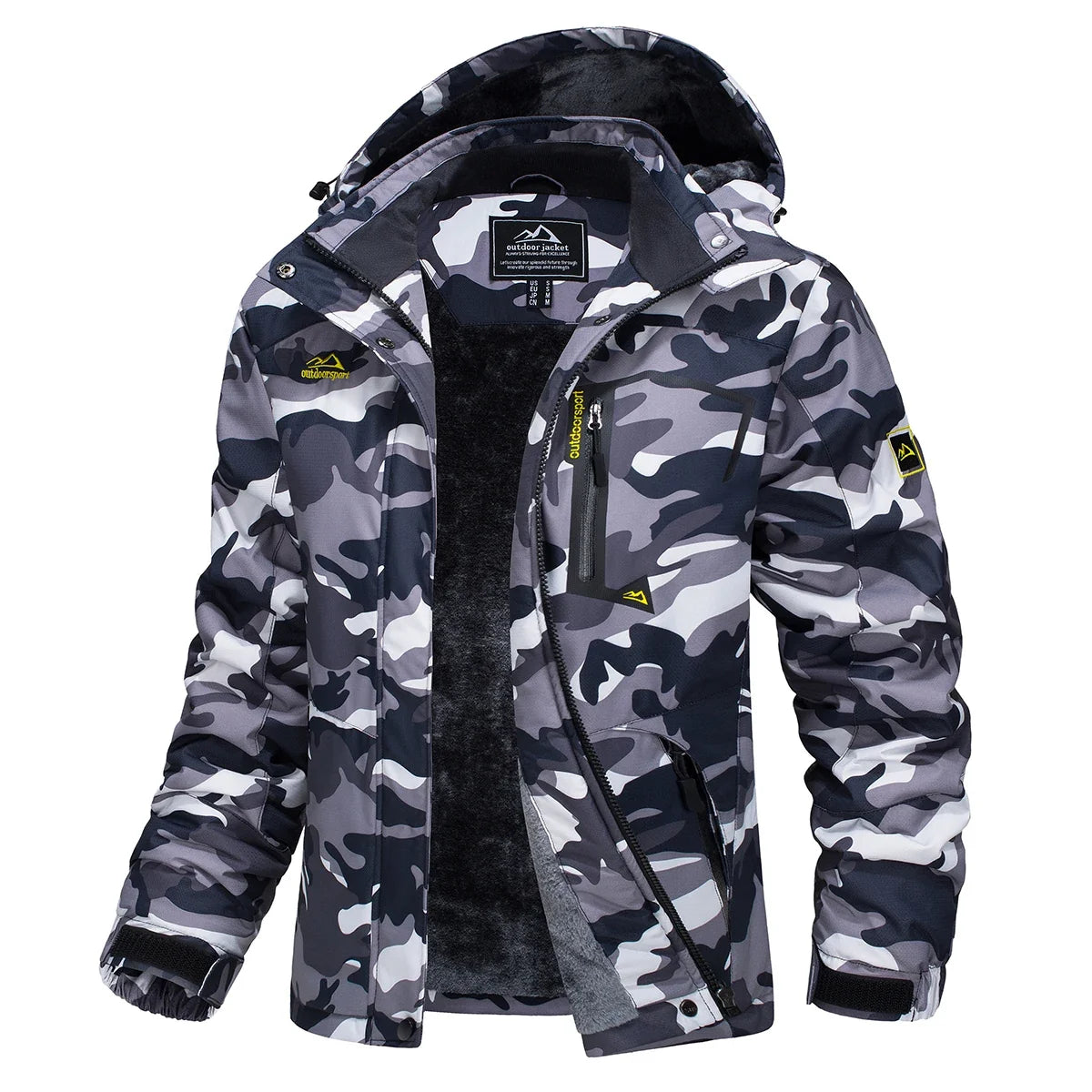 Women's Waterproof Fleece-Lined Parka with Integrated Hood