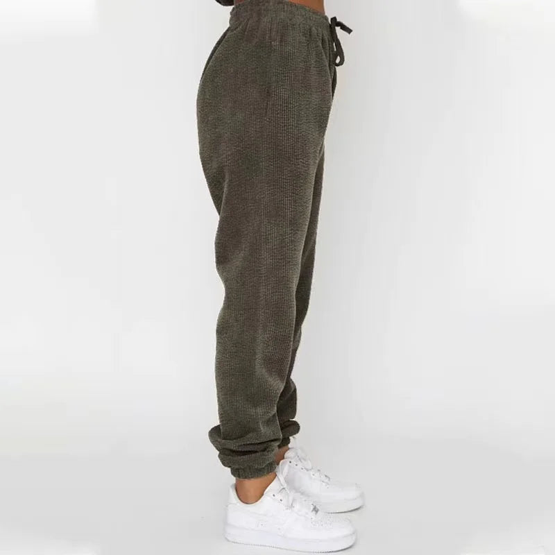Women's Corduroy Sweatshirt and Pants Set