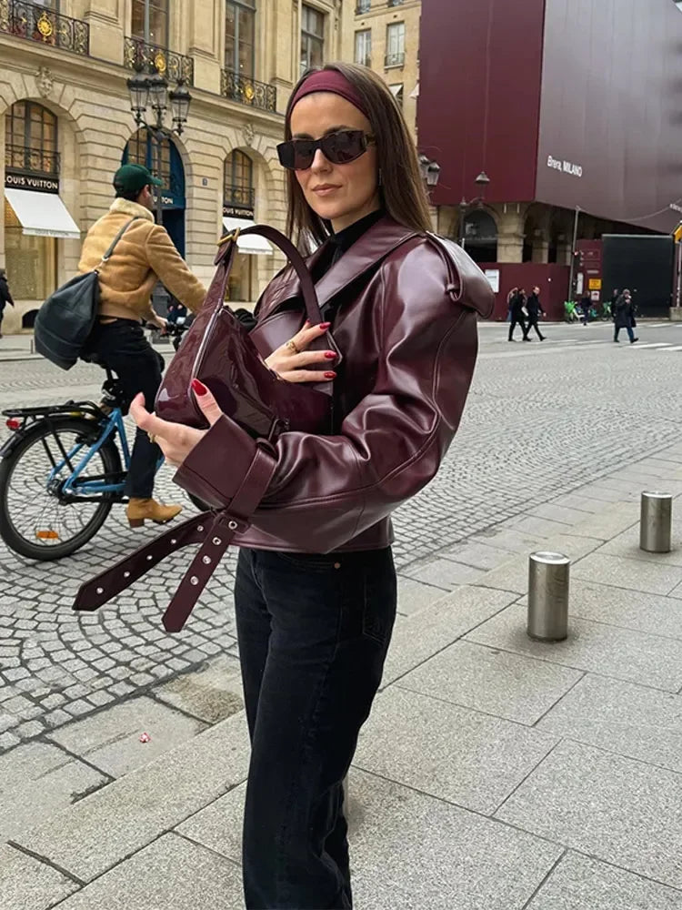 Women's Short Jacket Clean Structured Contemporary Cut