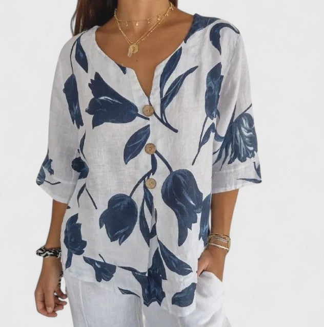 Lily | Elegante Bluse mit Blumenmuster
