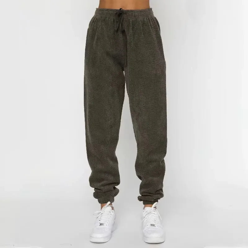Women's Corduroy Sweatshirt and Pants Set
