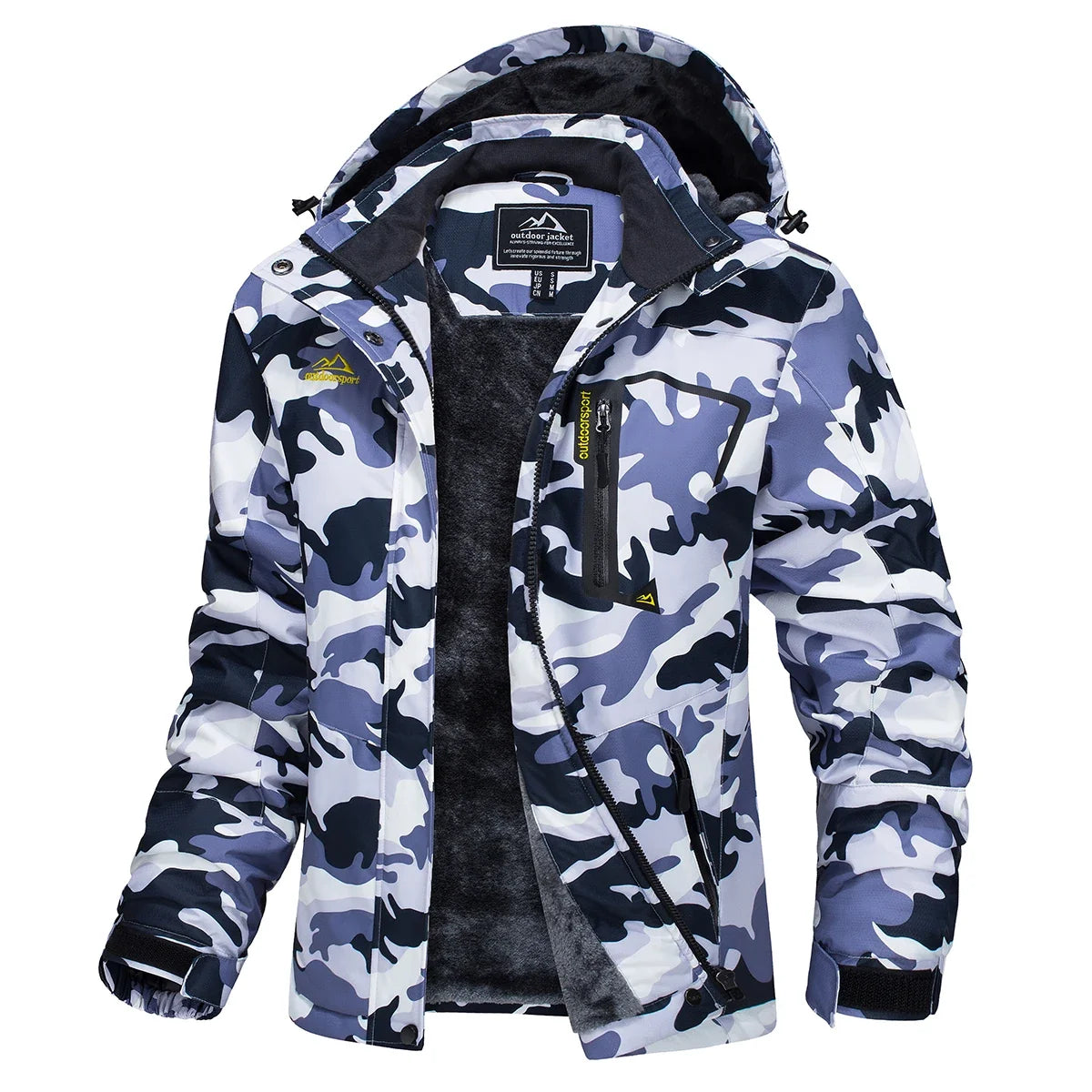 Women's Waterproof Fleece-Lined Parka with Integrated Hood